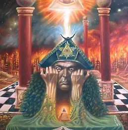 Dariusz Jasiczak, Третий глаз, Масляная картина - холст, 40 x 50