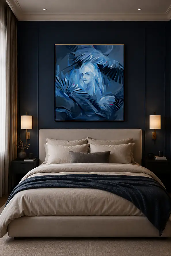 Magdalena Dziejma, Flutter de pensées 9, Peinture acrylique - toile, 110 x 120