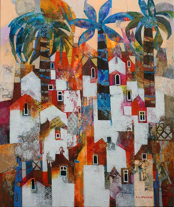 Alicja Słaboń Urbaniak - Three palm trees