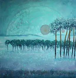 Joanna Adamek, Tre soli, Quadro ad acrilico - tela, 80 x 80