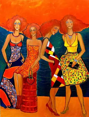 Krystyna Ruminkiewicz -  Three with one dressed up in the summer.