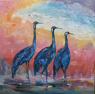   - three cranes