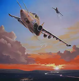 . Migar - Tu-25 attack at dusk