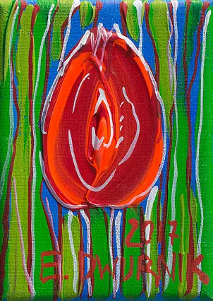 Edward Dwurnik - Tulipan Czerwony