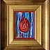 Edward Dwurnik, Red Tulip, Acrylic painting, Oil painting - canvas, 13 x 18