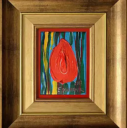 Edward Dwurnik - Tulipan - czerwony