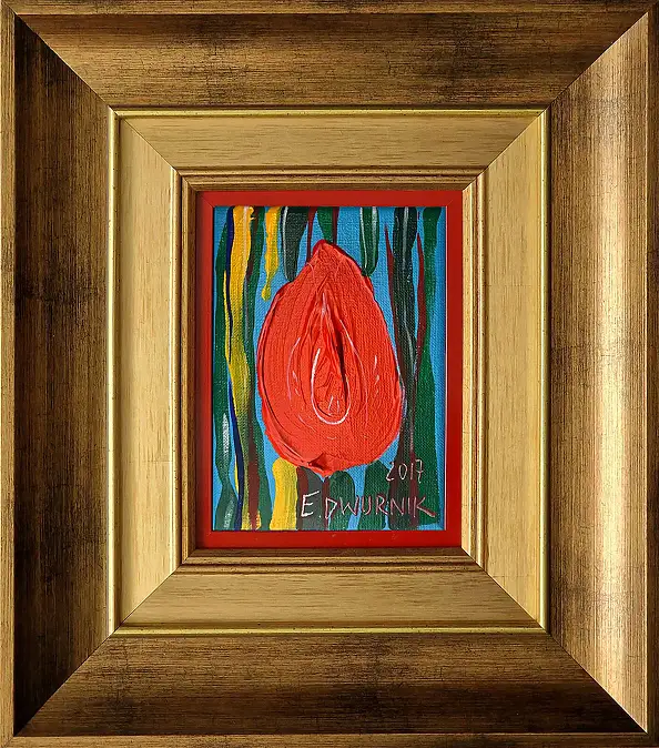Edward Dwurnik - Tulipano - rosso