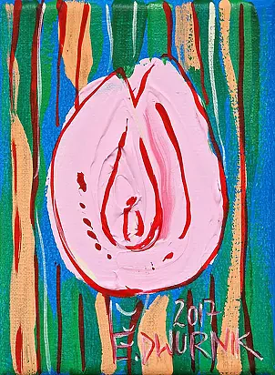 Edward Dwurnik - Tulipe rose, 2017,