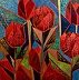 Krystyna Ruminkiewicz - Tulipes et fragments de ciel