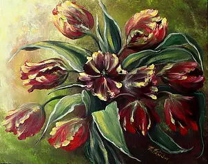 Małgorzata Mutor - Parrot tulips II