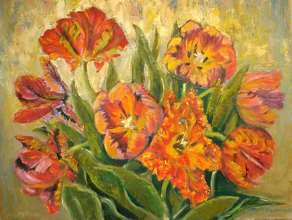 Maria Szymańska - parrot tulips