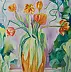 Ilona Milewska - Tulpen in einer orangefarbenen Vase