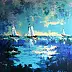 Jerzy Stachura - turquoise evening
