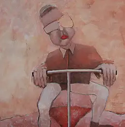 Leszek Strzemiecki, Выключите приятель клапана, потому что ...,  - холст, 90 x 90
