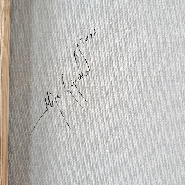 Maja Gajewska - Turquoise and White XIII