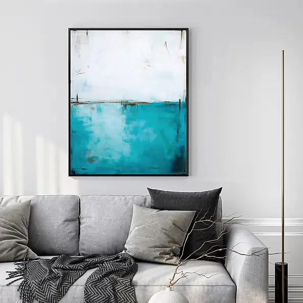 Maja Gajewska - Turquoise and White XIII