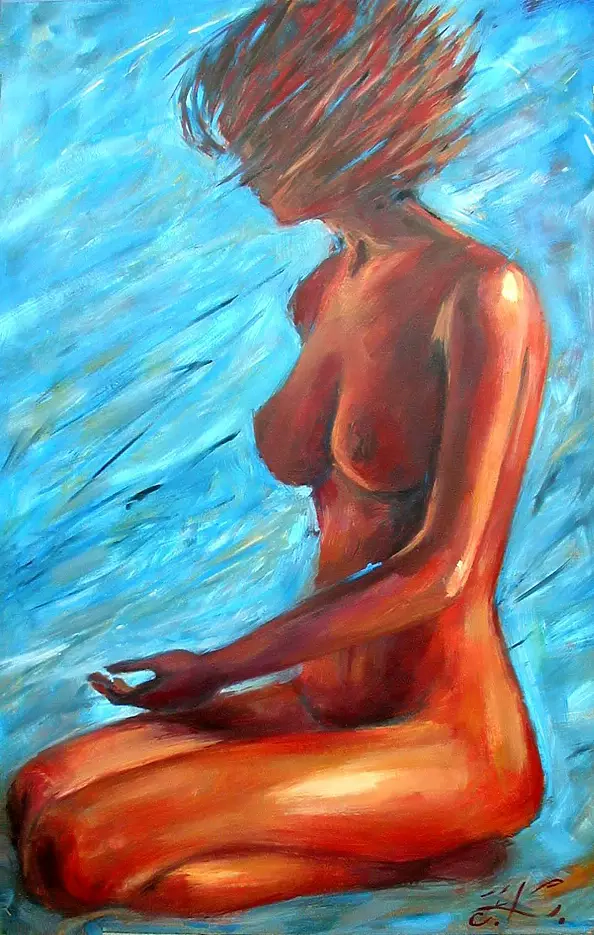 Izabela Krzyszkowska - Akt turkusowy