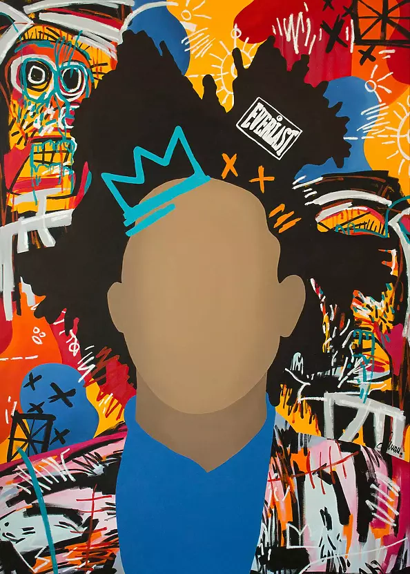 Monika Mrowiec - Faces and symbols - Jean-Michel Basquiat