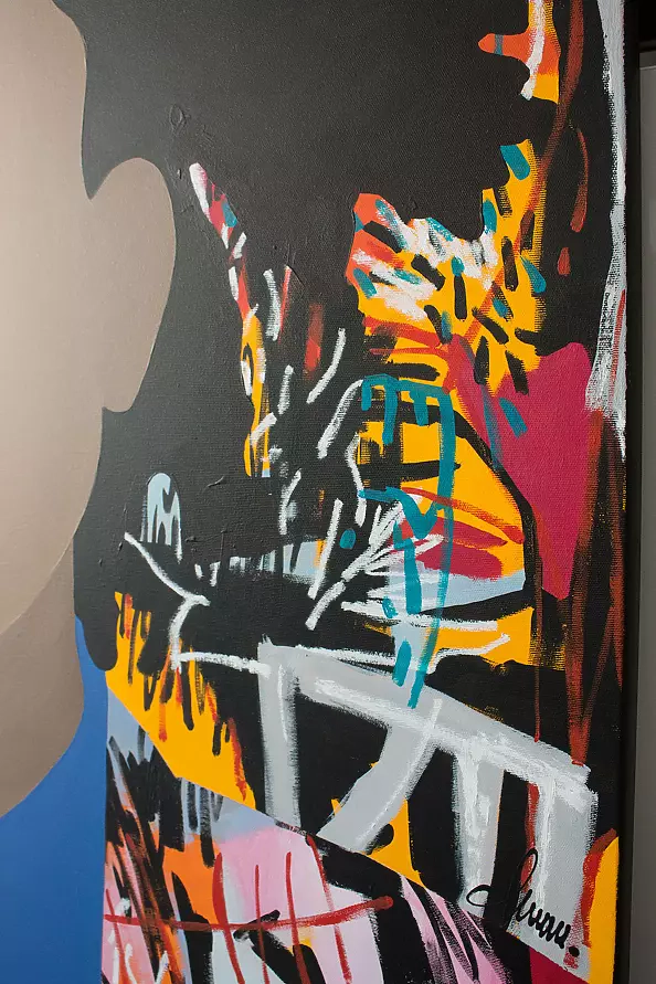 Monika Mrowiec - Faces and symbols - Jean-Michel Basquiat