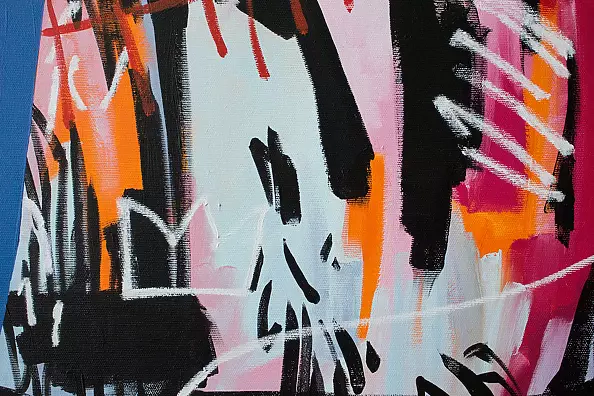 Monika Mrowiec - Faces and symbols - Jean-Michel Basquiat