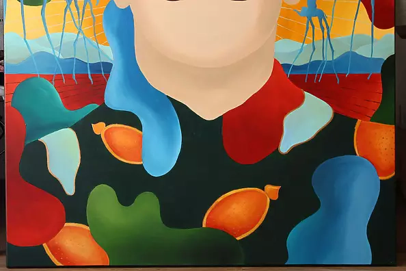 Monika Mrowiec - Faces and symbols - Salvador Dali