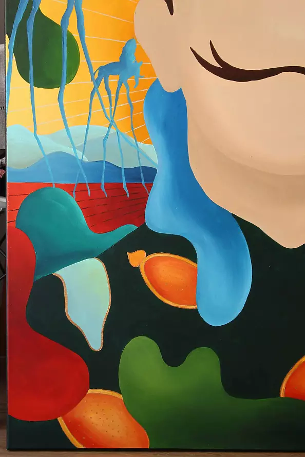 Monika Mrowiec - Faces and symbols - Salvador Dali