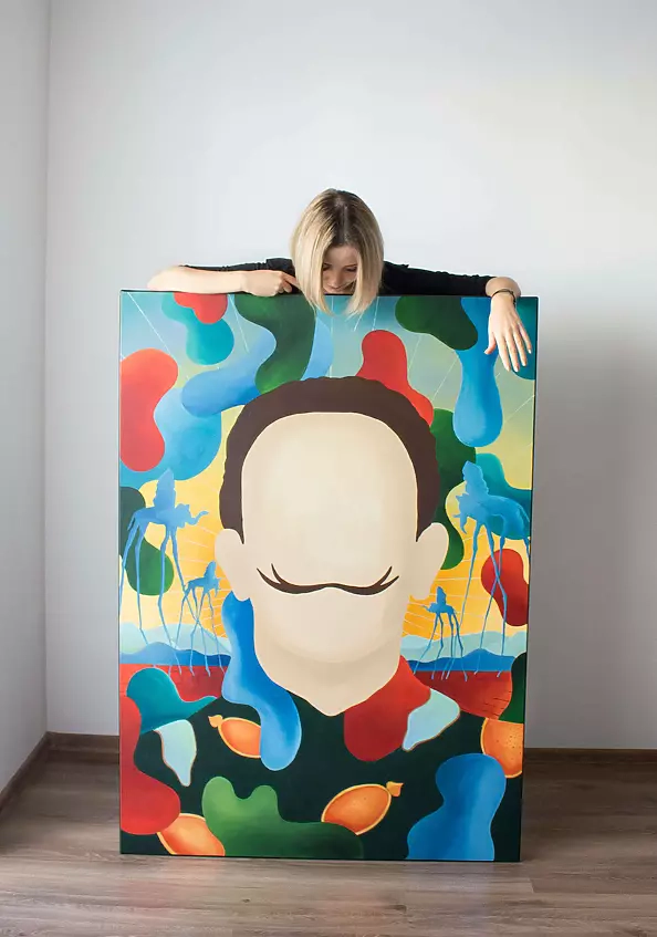 Monika Mrowiec - Faces and symbols - Salvador Dali