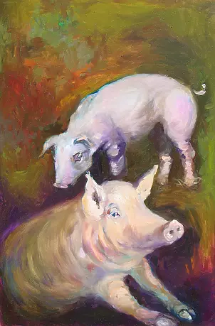   - Two piglets III