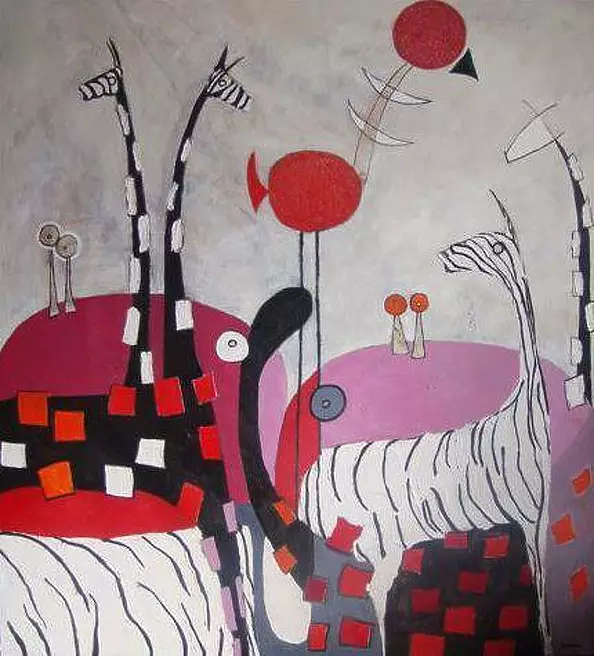 Hanna Karasińska Eberhardt - two zebras