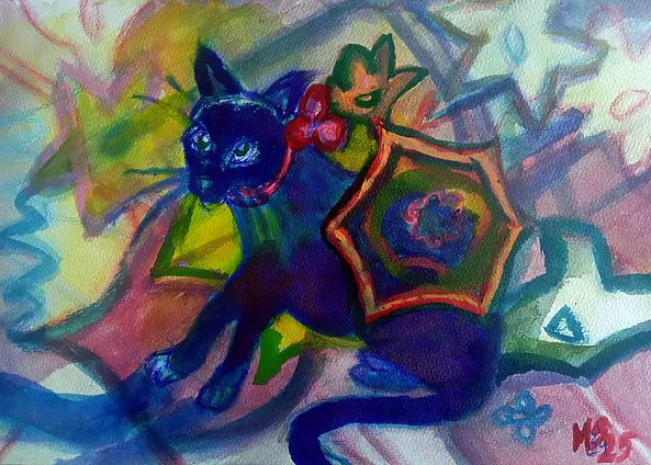Marzena Salwowska - Your cat on his Persian rug
