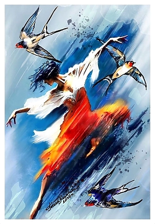 Teresa Kopańska - You are like black swallows, darting arrows