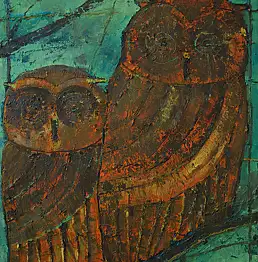 Anna Kama Żakowska, ear, Oil painting - canvas, 80 x 100