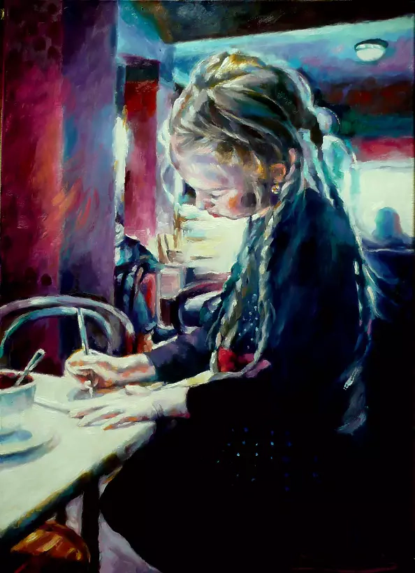 Barbara Gulbinowicz - Uczennica z zeszytem II