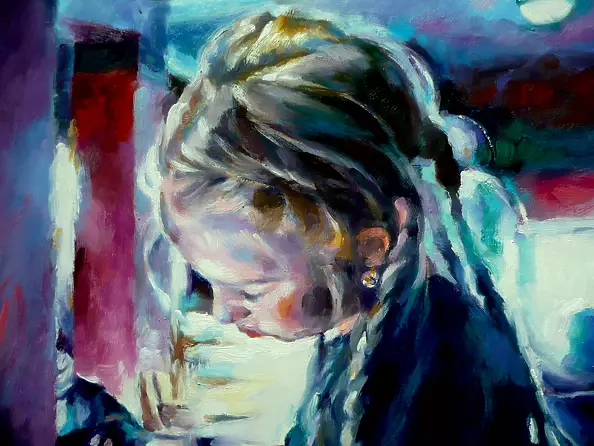 Barbara Gulbinowicz - Uczennica z zeszytem II