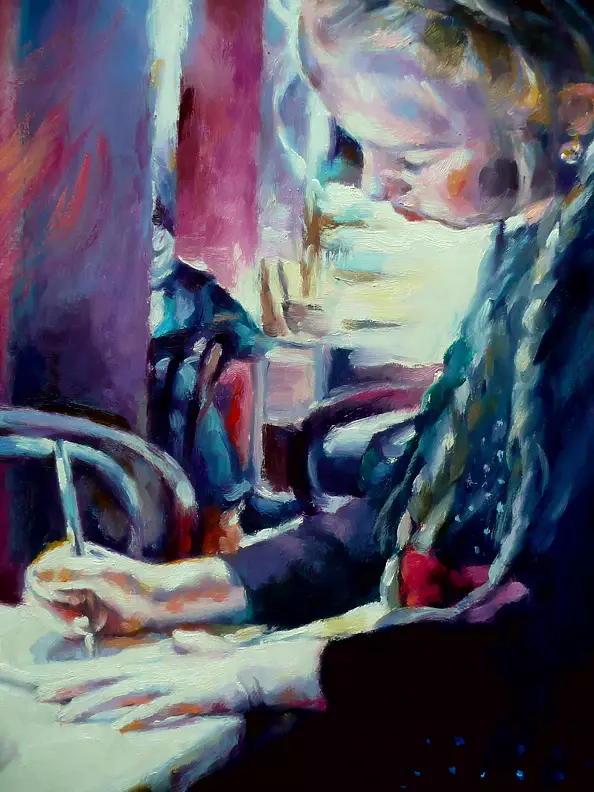 Barbara Gulbinowicz - Uczennica z zeszytem II