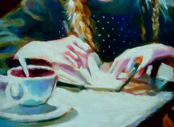 Barbara Gulbinowicz - Uczennica z zeszytem