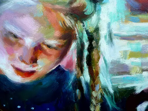 Barbara Gulbinowicz - Uczennica z zeszytem