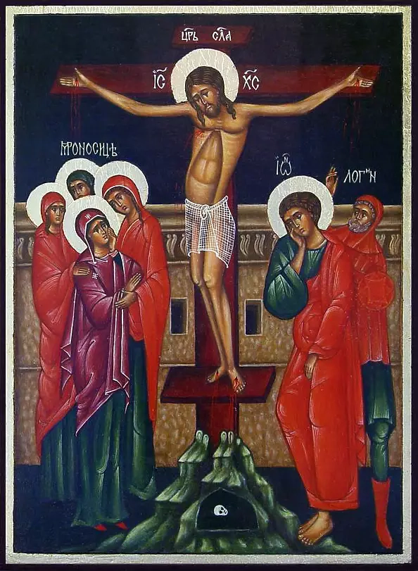 Malwina Wójcik - Ukrzyżowanie - według XV-wiecznej, karpackiej ikony z Owczar