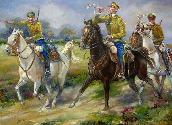 Małgorzata Wójtowicz Cichoń - Ułani -malowane dzieci 