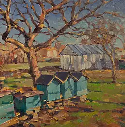 Tigran Manukyan, Ульи, Масляная картина - холст, 60 x 50