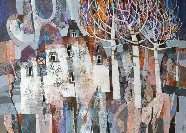 Alicja Słaboń Urbaniak - Birch Street in grays