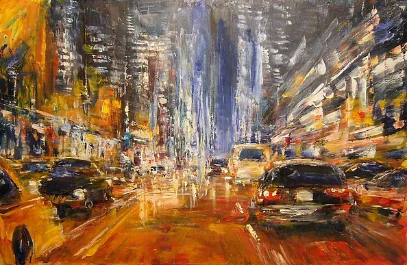 Kazimierz Komarnicki - Ulica nocą