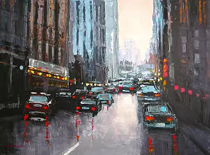   - Street in the rain