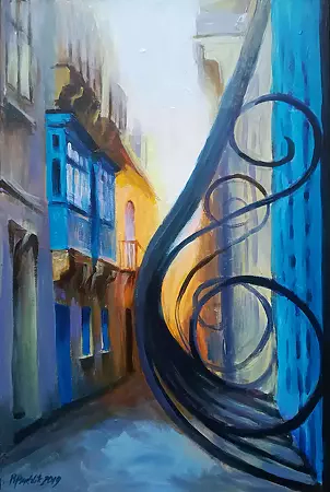   - A small street in Malta