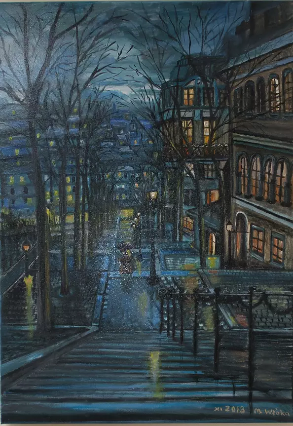 Marianna Wloka - Uliczka noca