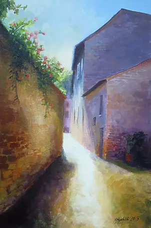Renata Rychlik -  Uliczka w Castell`Arquato