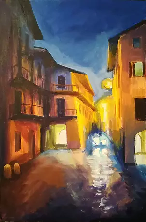 Renata Rychlik - Uliczka w Castellamonte