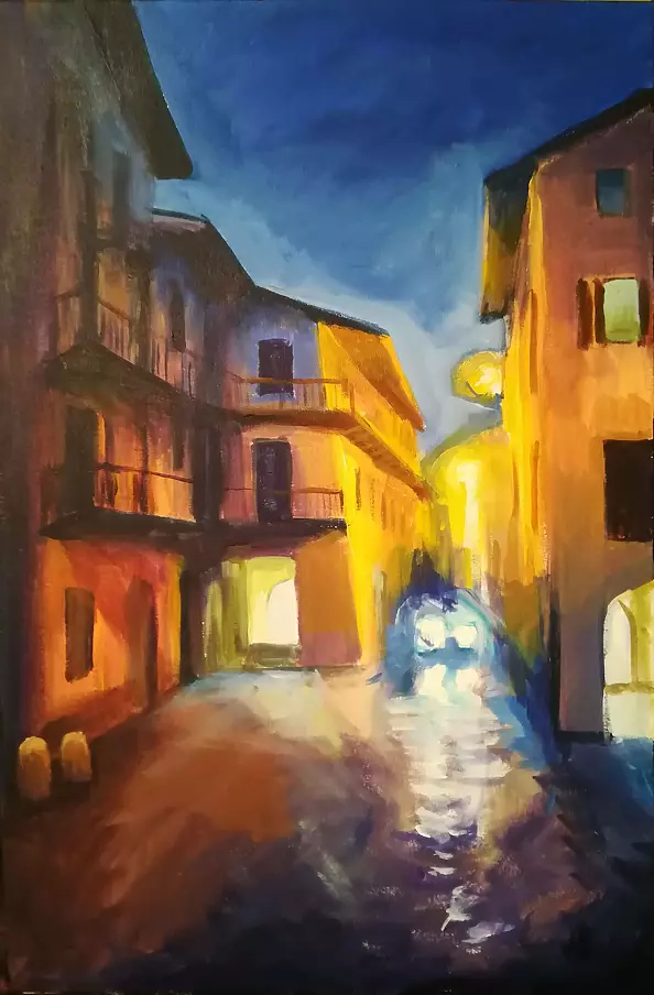 Renata Rychlik - Uliczka w Castellamonte