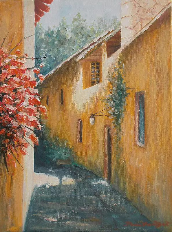 Danuta Zgoł - Uliczka w Prowansji