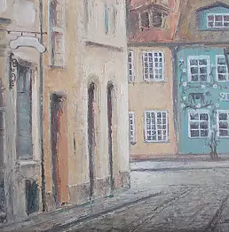 Danuta Zgoł - A street in Riga